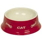 Миска для кошек Nobby Cat, 140 мл, размер 14x4.8​см., красный