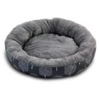 Лежак для собак Triol Сказочный лес S, размер 53х53х10см., серый