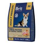 Корм для собак Brit Premium Dog Adult Medium , 1 кг, курица