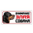 Табличка Гамма Злая собака, размер 25.5х11.5см.