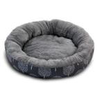 Лежак для собак Triol Сказочный лес M, размер 63х63х11см., серый