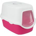 Туалет для кошек Trixie Vico, размер 40x40x56см., розовый/белый