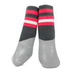 Носки для собак Triol Полоски XXL, размер 14x5x0.5см., серо-черный с красным