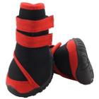 Ботинки для собак Triol YXS134-S S, размер 5.5х5х6.5см., черный / красный