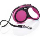 Поводок-рулетка для собак Flexi New Comfort S Tape, розовый