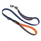 Поводок для собак Joyser  Walk Base Leash M, размер 120x2x1см., синий с оранжевым