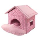 Домик для животных Гамма Садовый, размер 46х50х45см., розовый