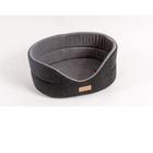Лежанка для собак Katsu Suedine  M, размер 52х46х19см., черный/серый