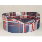 Лежак для собак Бобровый дворик Овальный с бортиком 6, размер 6, размер 84х57х20см., цвета в ассортименте