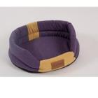 Лежак для собак Katsu Animal L, размер 79х65см., фиолетовый/желтый