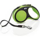 Поводок-рулетка для собак Flexi New Comfort S Tape, зеленый