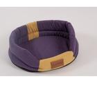 Лежак для собак Katsu Animal M, размер 72х60см., фиолетовый/желтый