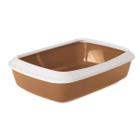 Туалет для кошек Savic  Litter Tray Iriz, размер 1, размер 42x31x12.5см., бронзовый
