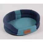 Лежак для собак Katsu Animal XL, размер 88х72х19см., синий/голубой
