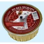 Корм для собак Ем Без Проблем, 125 г, говядина сердце и печень